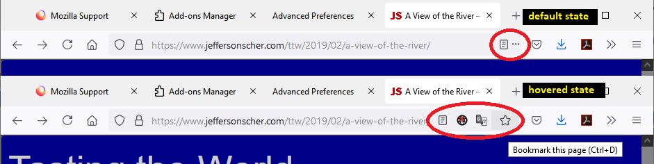firefox 75 strips https: and www from address bar... You can't remove icons from address bar on FF 89 : r/firefox